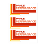 Pahls Performance Sticker sheet