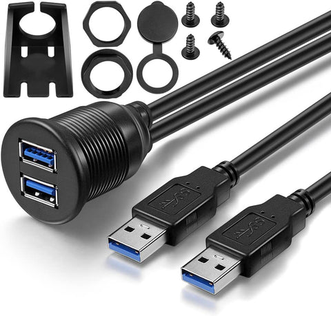 Dual USB Extension Cable