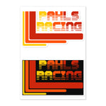 Pahls Racing Sticker sheet